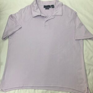 R&R Casual Lavender Short Sleeves Polo Shirt Mens size xtra large
